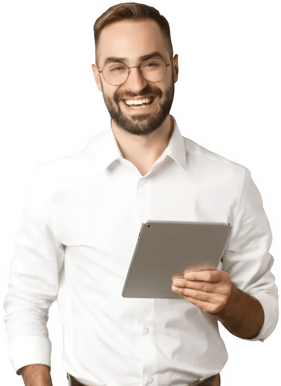 Gestor de RH usando a SentinelaHub no tablet